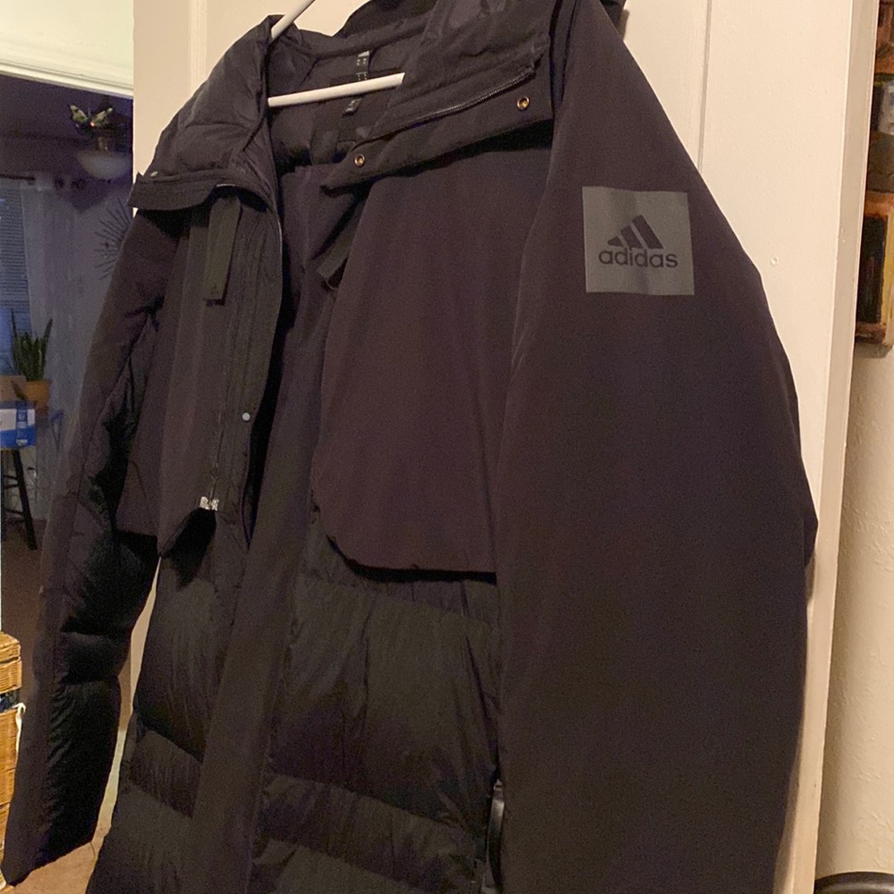 Men’s Adidas by Pharrell Humanrace Puff Hooded Coat